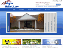 Tablet Screenshot of bankofglenullin.com